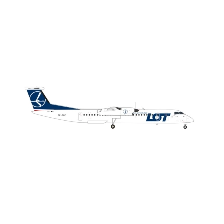 Herpa 573955 - LOT Polish Airlines Bombardier Q400 - SP-EQF
