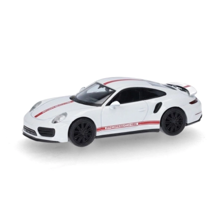 Herpa 420358-002 - Porsche 911 (991) Turbo, białe carrara