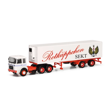 Herpa 317887 - Roman Diesel 6x4 naczepa chłodnia "Rotkäppchen Sekt"