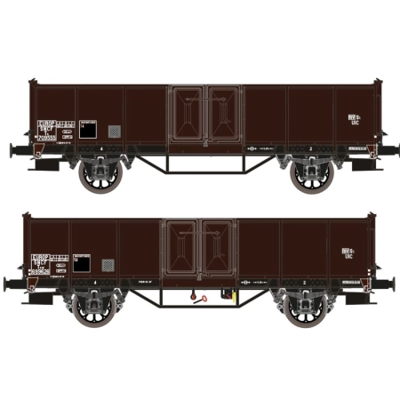 Exact-Train EX23956 - Zestaw 2 wagonów towarowych TOW i TO, SNCF, ep. III