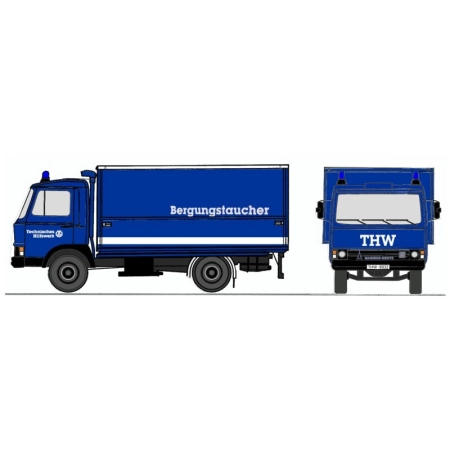 Loewe 4100 - Iveco Magirus „Zeta” 90M5 - pojazd służbowy THW „Grupa nurków”