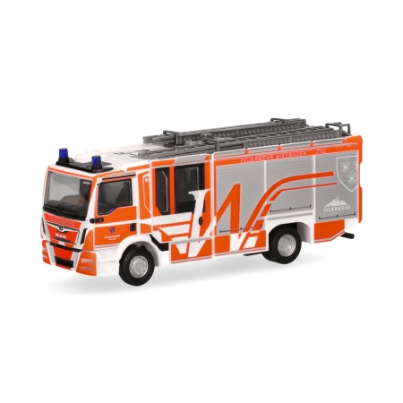 Herpa 097581 - MAN TGM CC Ziegler Z-Cab „Straż pożarna Wiesbaden” (Hesja/Wiesbaden)