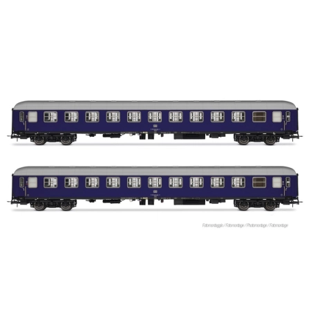 Rivarossi HR4415 - Zestaw 2 wagonów sypialnych Bcm 243, DB, Ep.IV