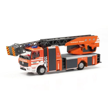 Herpa 097840 - Mercedes-Benz Atego '13 drabina obrotowa Rosenbauer "Straż pożarna Brema"