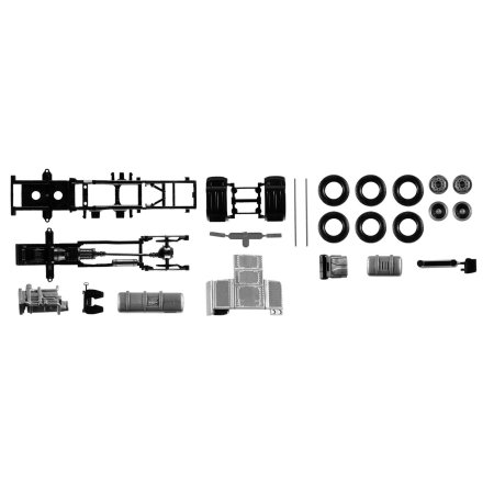 Herpa 084567 - Podwozie DAF XF Euro 6 bez osłony podwozia Zawartość: 2 szt.