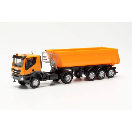 Herpa 315111 - Iveco Trakker z wywrotką Schmitz Cargobull