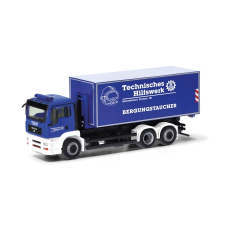 Herpa 098038 - MAN TGA M "THW Lindau / nurek ratunkowy"