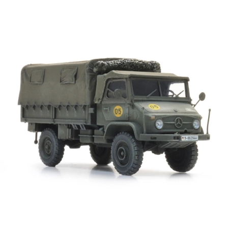 Artitec 6870776 - BRD Unimog 404s z plandeką w kolorze żółto-oliwkowym