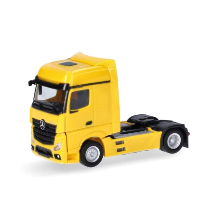 Herpa 309189-004 - 2-osiowy Mercedes-Benz Actros Bigspace '18, żółty rzepakowy
