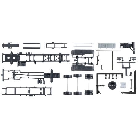 Herpa 084260 - Podwozie MAN TGX Euro 6 z kinematyką roll-off, zawartość: 2 sztuki
