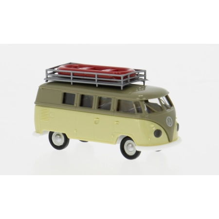 Brekina 31638 - VW T1b Camper, szary/jasnozielony, 1960