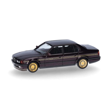 Herpa 431118 - BMW Alpina B11 3.5, bordowy czerwony, złoty dekor