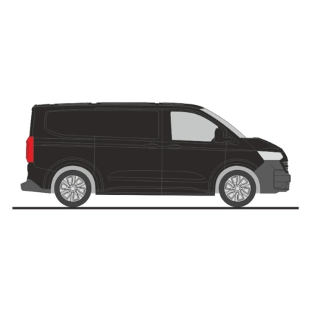 Rietze 11712 - Volkswagen Transporter T7 furgon KR FD czarny metaliczny