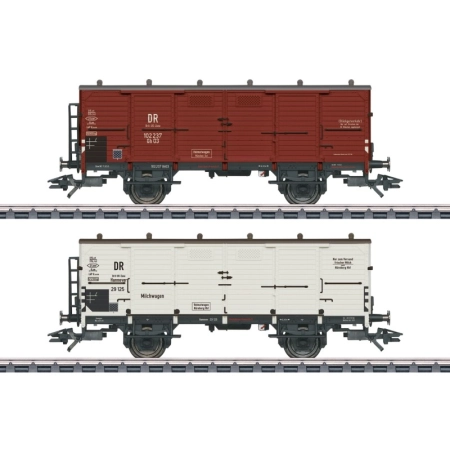 Märklin 48818 - Zestaw 2 wagonów mlecznych, DR, strefa brytyjsko-amerykańska, Ep.III