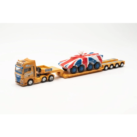 Herpa 316439 - MAN TGX GX 6x2 z GTK Boxer England "Spedition Steinle"