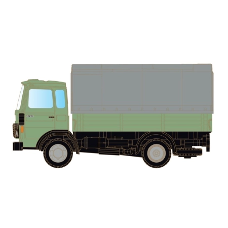 MiNiS LC4860 - Renault JK75 z platformą/plandeką, neutralny