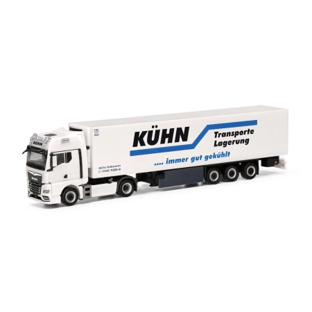 Herpa 318020 - Ciężarówka z naczepą chłodnią MAN TGX GX "Kühn Kühltransporte"