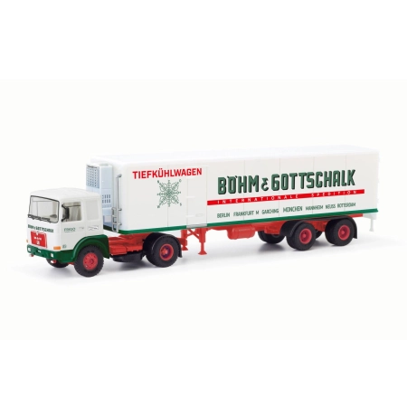 Herpa 87MBS026420 - Naczepa chłodnia MAN F8 „Böhm & Gottschalk”