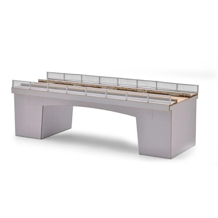 Busch 1100 - Wiadukt drogowy z balustradą, długość 250 mm