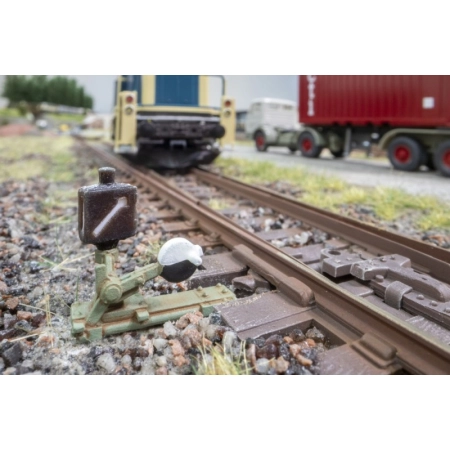 Noch 13911 - Dźwignia sterująca z latarnią zwrotnicy po prawej stronie, 5 sztuk, druk 3D