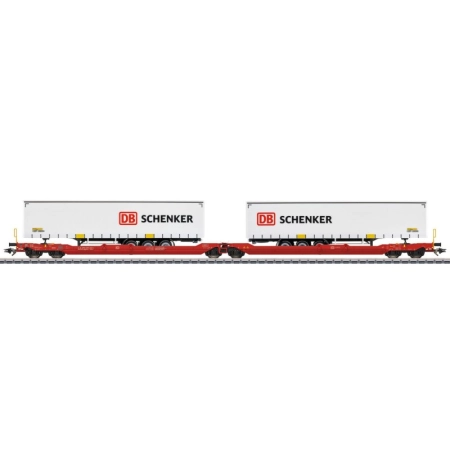 Märklin 47470 - Podwójny wagon kieszeniowy Sdggmrss 738, DBAG, ep. VI „DB-Schenker”