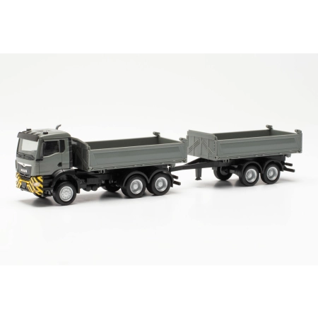 Herpa 316255 - Wywrotka budowlana MAN TGS NN, szara/żółta
