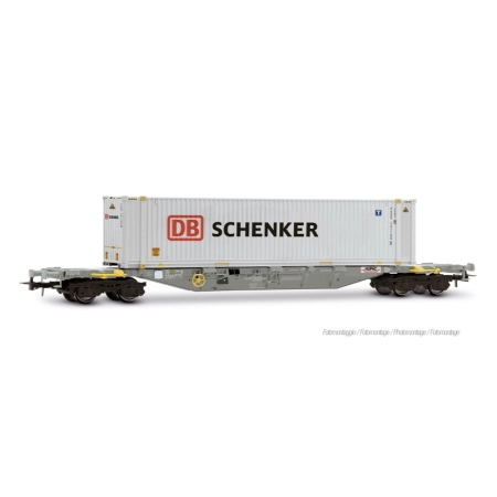 Rivarossi HR6703 - Wagon kontenerowy Sgnss z kontenerem „DB Schenker”, HUPAC, ep. VI
