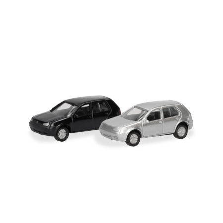Herpa 066952 - Zestaw 2 szt, VW Golf IV czarny/s