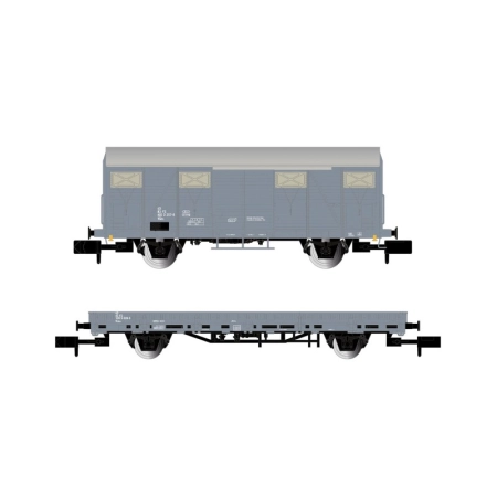 Arnold HN6716 - Zestaw wagonów z wagonem służbowym i wagonem płaskim, FS, ep. V