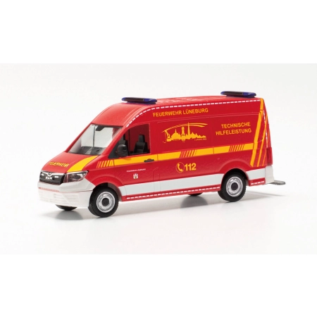 Herpa 097093 - MAN TGE Box HD „Straż pożarna Lüneburg