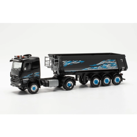 Herpa 316774 - Mercedes-Benz Arocs Classicspace 4x4 ciągnik siodłowy z naczepą wywrotką "Wagner Mitteleschenbach"