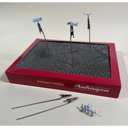 Auhagen 90020 - Zestaw narzędzi z 5 zaciskami krokodylkowymi