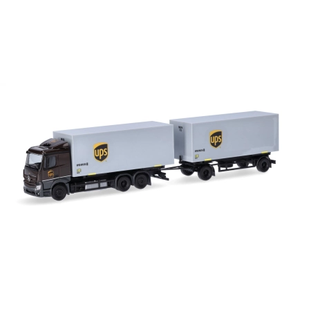 Herpa 317832 - Mercedes-Benz Actros Classicspace z naczepą wymienną "UPS"