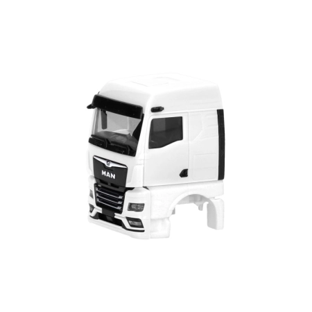 Herpa 086370 - Kabina kierowcy MAN TGX GM bez owiewek z kamerą lusterkową, biała (2 sztuki)