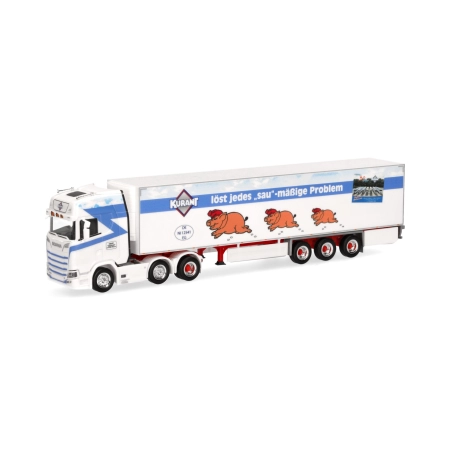 Herpa 317474 - Scania CS 20 HD naczepa chłodnia "Kurant Fleisch