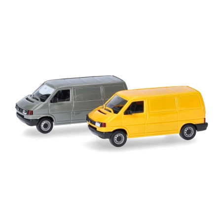 Herpa 012386-004 - MiniKit: VW T4 furgonetka, szary/żółty
