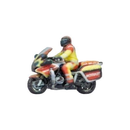 Noch 10911 - Motocyklista pogotowia ratunkowego Niemcy, druk 3D
