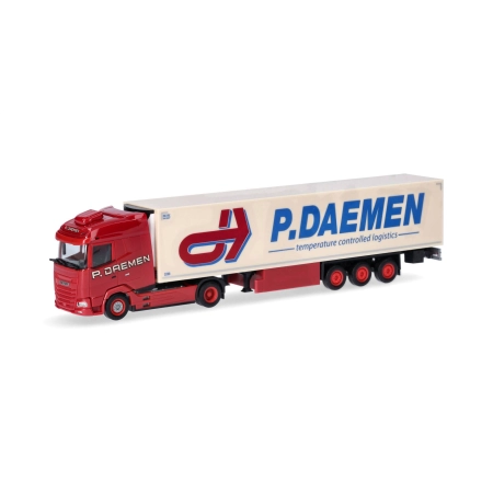 Herpa 317283 - Ciągnik siodłowy z naczepą chłodnią DAF XG "P. DAEMEN"