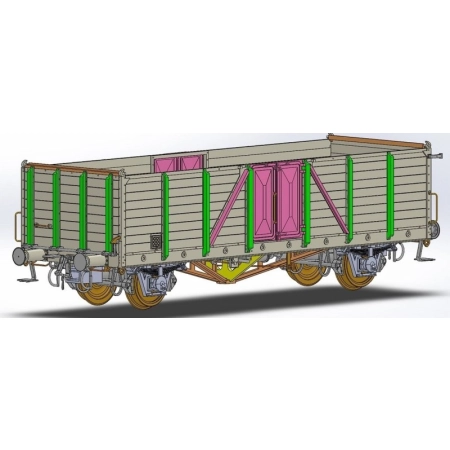 Exact-Train EX20327 - Zestaw 2 wagonów towarowych Linz i Villach, kamuflaż, DRG, ep. II