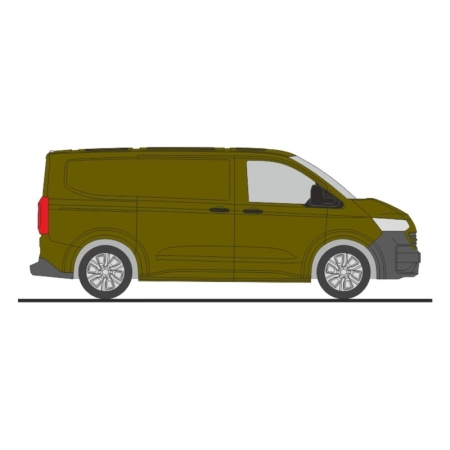 Rietze 11723 - Volkswagen e-Transporter T7 furgon KR FD ciepła zieleń metaliczna