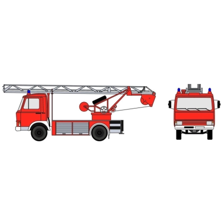 Loewe 4125 - Iveco Magirus „Zeta” 90M5 - DL18 Neutralny pojazd ratowniczy dzienny