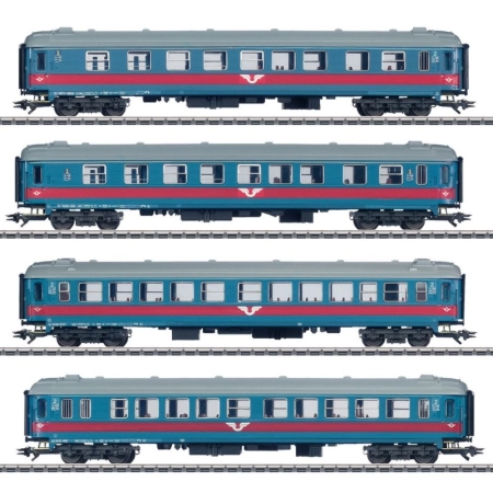 Märklin 43789 - Zestaw 4 wagonów pasażerskich, SJ, Ep.V