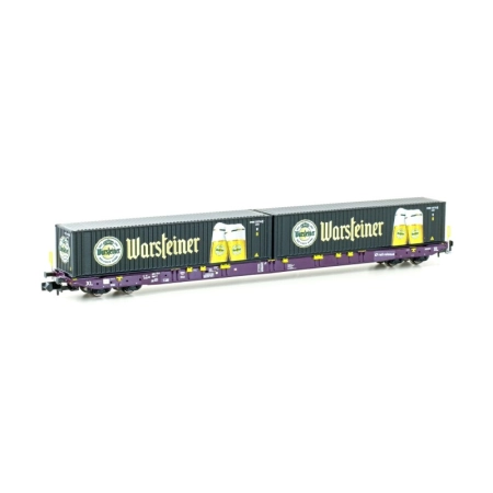Hobbytrain H23105 - Wagon kontenerowy Sggnss '80, Railrelease, ep.VI „Warsteiner”