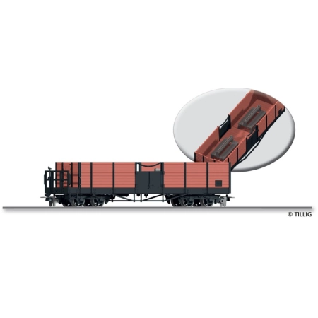 Tillig 05959 - Wagon widokowy, wagon kabriolet 506, HSB, Ep.V