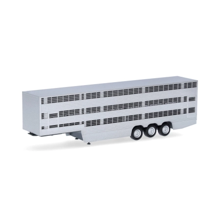 Herpa 076333-003 - Naczepa do transportu bydła, 3-osiowa.