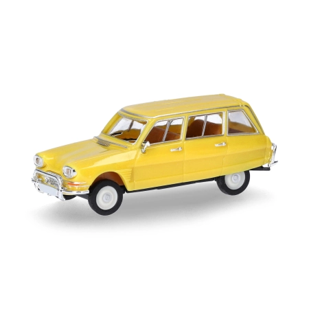 Herpa 027328-005 - Citroen AMI 6 Break, cynkowożółty