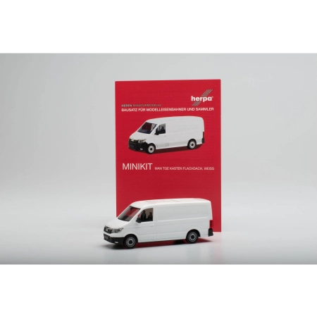 Herpa 013857 - MiniKit: MAN TGE z płaskim dachem, biały