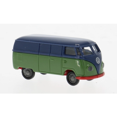 Brekina 32075 - VW T1a Kasten, ciemnoniebieski/zielony, 1950