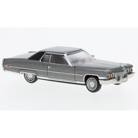 Brekina 18131 - Cadillac Coupe deVille, srebrny/czarny, 1972