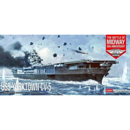Academy 14229 - USS Yorktown CV-5 Battle of Midway - 1:700